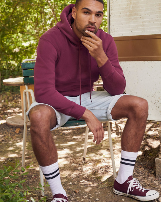 Мъжки суичър с качулка Premium Set In Sweat