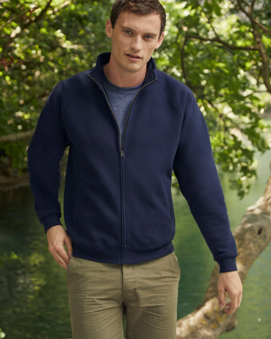 Мъжки суичър с яка Premium Set In Sweat