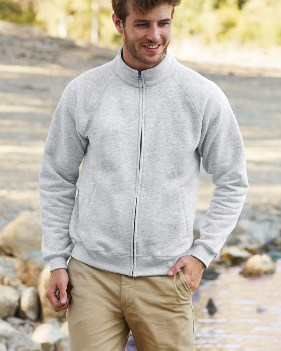 Мъжки суичър с яка Premium Set In Sweat