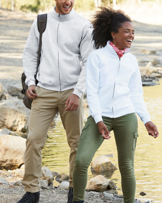 Мъжки суичър с яка Premium Set In Sweat