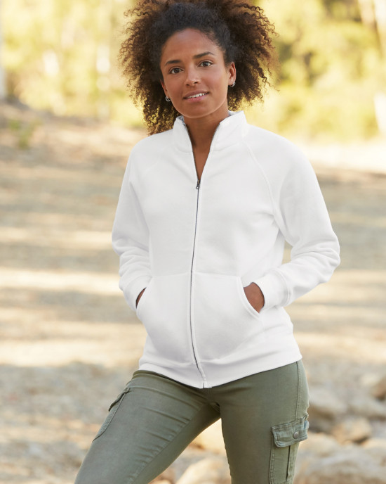 Дамски суичър с яка Premium Set In Sweat