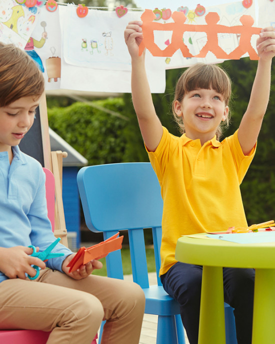 Детски тип лакоста дълъг ръкав 65/35 POLO