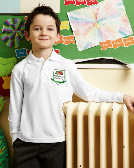 Детски тип лакоста дълъг ръкав 65/35 POLO