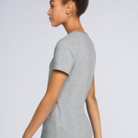 Дамска памучна V тениска Premium Cotton (185g) 