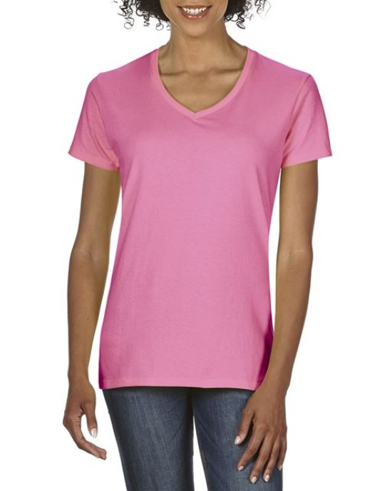 Дамска памучна V тениска Premium Cotton (180g) с къс ръкав Дамска памучна V тениска Premium Cotton (185g)