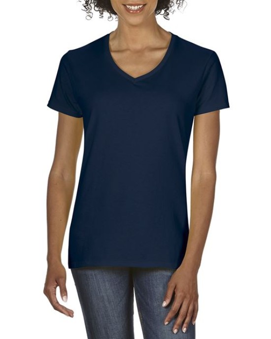 Дамска памучна V тениска Premium Cotton (180g) с къс ръкав Дамска памучна V тениска Premium Cotton (185g)