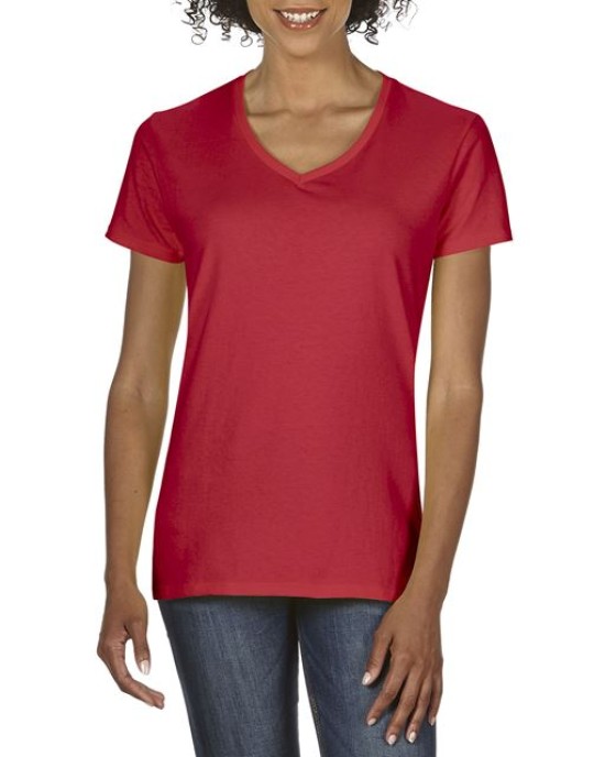 Дамска памучна V тениска Premium Cotton (180g) с къс ръкав Дамска памучна V тениска Premium Cotton (185g)