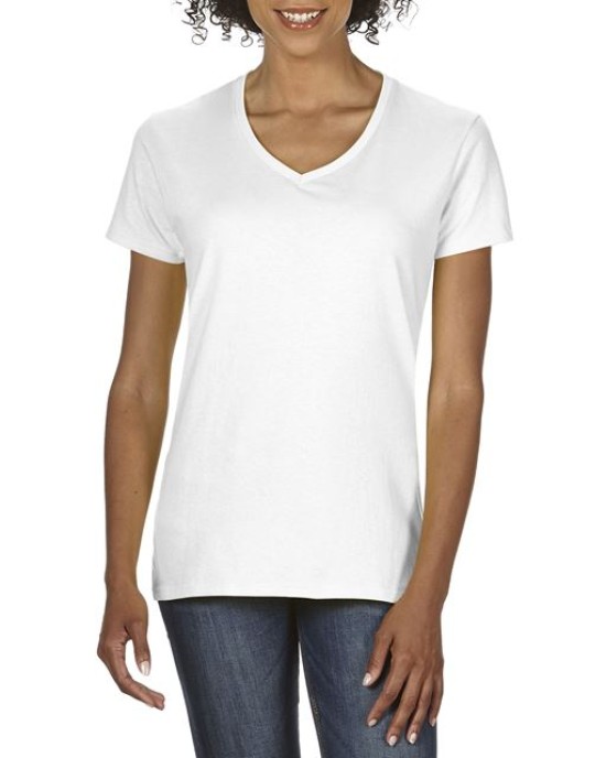 Дамска памучна V тениска Premium Cotton (180g) с къс ръкав Дамска памучна V тениска Premium Cotton (185g)