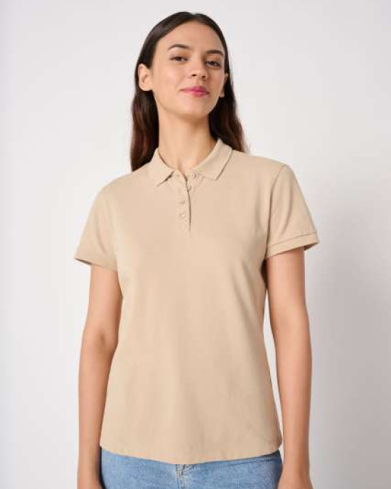 Дамска Поло Тениска от 100% Памук (200 g/m²) – Класическо Пике