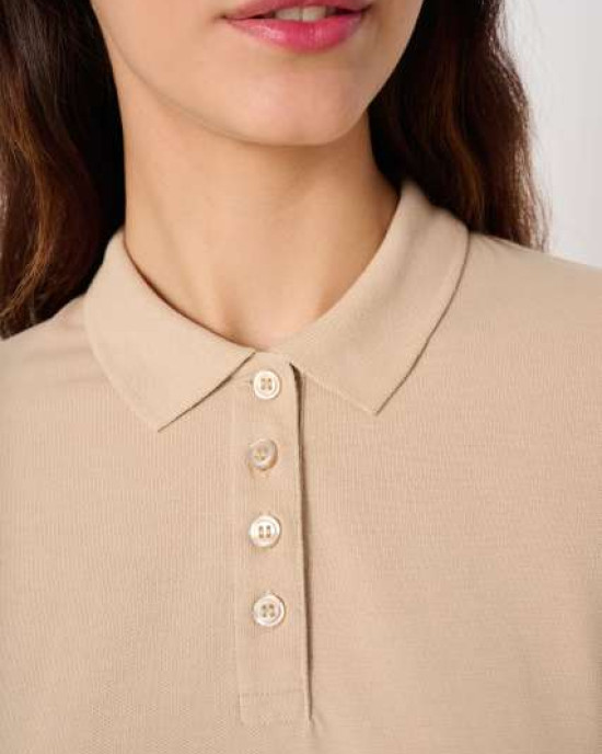 Дамска Поло Тениска от 100% Памук (200 g/m²) – Класическо Пике