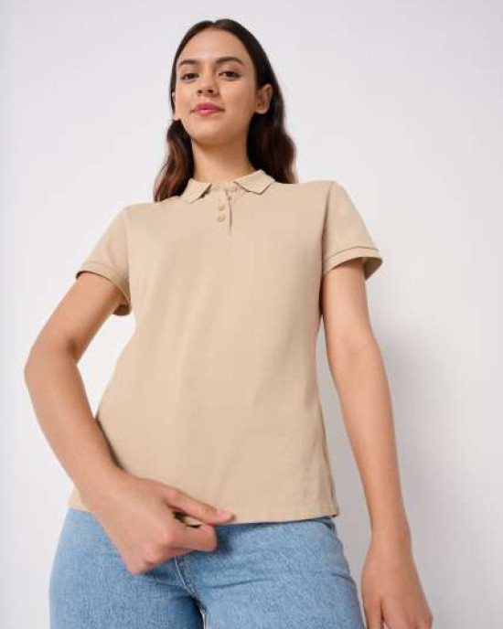 Дамска Поло Тениска от 100% Памук (200 g/m²) – Класическо Пике