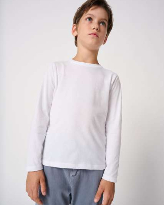 Детски памучни тениски с дълъг ръкав Ideal Basic