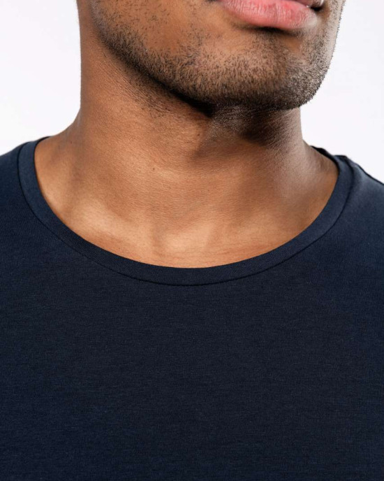 Мъжка Памучна Тениска с Ликра (160 g/m²) – Slim Fit и OEKO-TEX® Сертификат