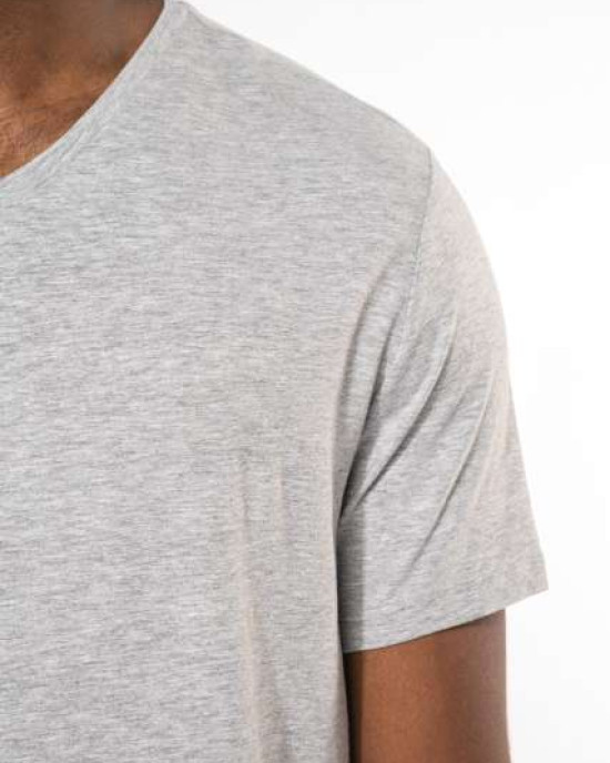 Мъжка Памучна V Тениска с Ликра (160 g/m²) – Slim Fit и OEKO-TEX® Сертификат