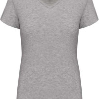 Дамска Памучна V Тениска с Ликра (160 g/m²) – Slim Fit и OEKO-TEX® Сертификат Дамска Памучна V Тениска с Ликра (160 g/m²) – Slim Fit и OEKO-TEX® Сертификат