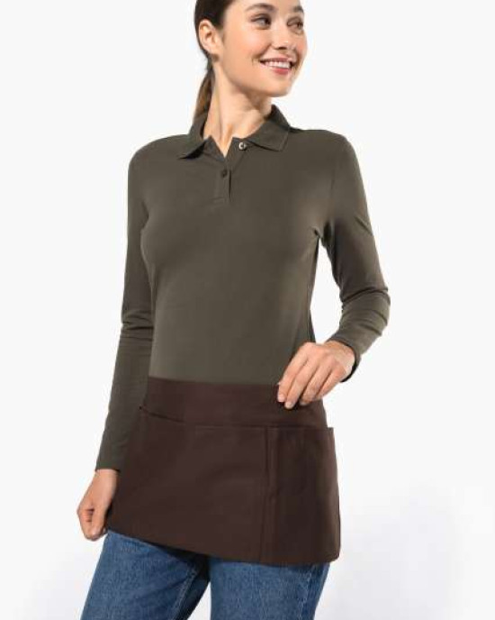 Къса памучна престилка Cotton Short Apron | 5 джоба | 10 Цвята