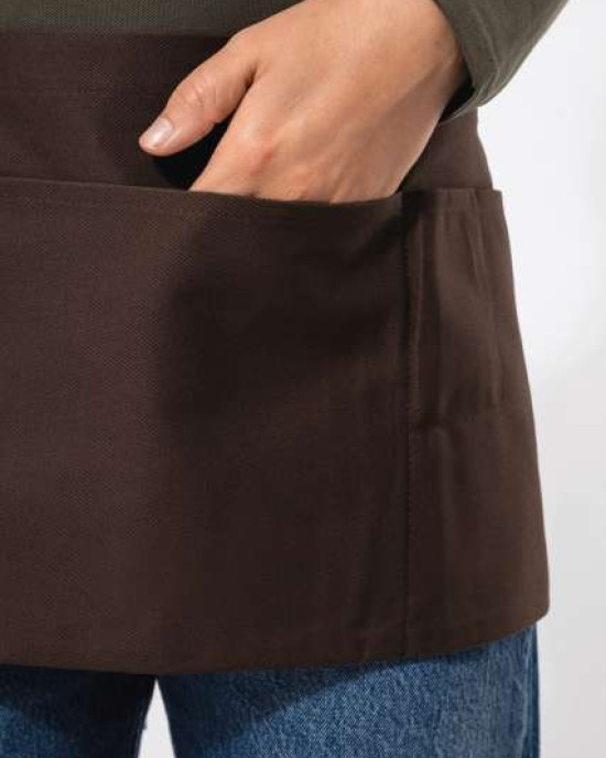 Къса памучна престилка Cotton Short Apron | 5 джоба | 10 Цвята