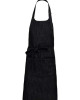 Дълга готварска престилка POCKET APRON с голям преден джоб и метална катарама