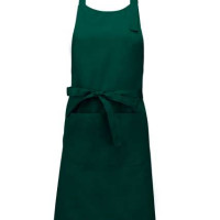 Дълга готварска престилка POCKET APRON с голям преден джоб и метална катарама