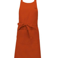 Дълга готварска престилка POCKET APRON с голям преден джоб и метална катарама
