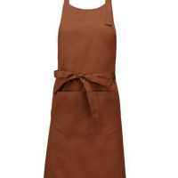 Дълга готварска престилка POCKET APRON с голям преден джоб и метална катарама