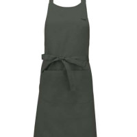 Дълга готварска престилка POCKET APRON с голям преден джоб и метална катарама