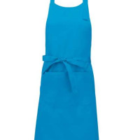Дълга готварска престилка POCKET APRON с голям преден джоб и метална катарама