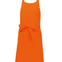 Дълга готварска престилка POCKET APRON с голям преден джоб и метална катарама