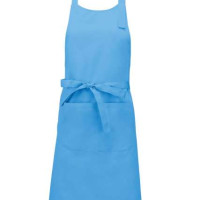 Дълга готварска престилка POCKET APRON с голям преден джоб и метална катарама