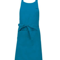 Дълга готварска престилка POCKET APRON с голям преден джоб и метална катарама