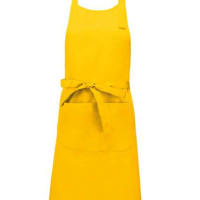Дълга готварска престилка POCKET APRON с голям преден джоб и метална катарама