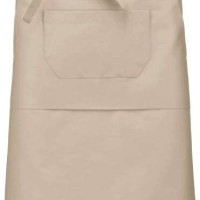 Средно дълга деним престилка POLY APRON с три джоба и регулируеми връзки