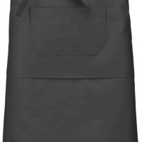 Средно дълга деним престилка POLY APRON с три джоба и регулируеми връзки