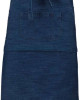 Средно дълга деним престилка POLY APRON с три джоба и регулируеми връзки