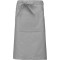 Средно дълга деним престилка POLY APRON с три джоба и регулируеми връзки