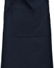 Средно дълга деним престилка POLY APRON с три джоба и регулируеми връзки