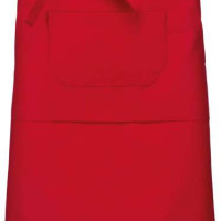 Средно дълга деним престилка POLY APRON с три джоба и регулируеми връзки