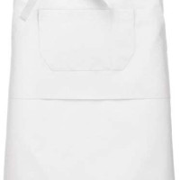 Средно дълга деним престилка POLY APRON с три джоба и регулируеми връзки