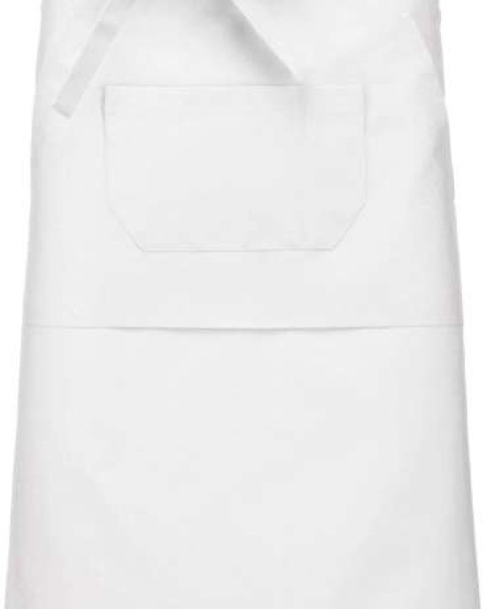 Средно дълга деним престилка POLY APRON с три джоба и регулируеми връзки