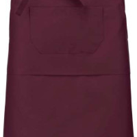 Средно дълга деним престилка POLY APRON с три джоба и регулируеми връзки