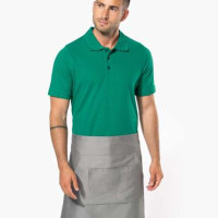 Средно дълга деним престилка MID APRON с три джоба и регулируеми връзки