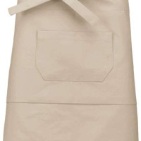Средно дълга деним престилка MID APRON с три джоба и регулируеми връзки