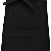 Средно дълга деним престилка MID APRON с три джоба и регулируеми връзки