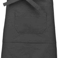 Средно дълга деним престилка MID APRON с три джоба и регулируеми връзки