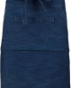 Средно дълга деним престилка MID APRON с три джоба и регулируеми връзки