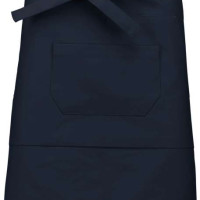 Средно дълга деним престилка MID APRON с три джоба и регулируеми връзки