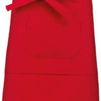 Средно дълга деним престилка MID APRON с три джоба и регулируеми връзки