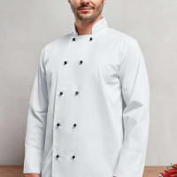 Средно дълга деним престилка POLY APRON с три джоба и регулируеми връзки