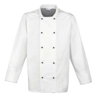 Средно дълга деним престилка POLY APRON с три джоба и регулируеми връзки