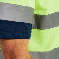 Светлоотразителна тениска с яка HI-Viz Polaris Светлоотразителна тениска с яка HI-Viz Polaris